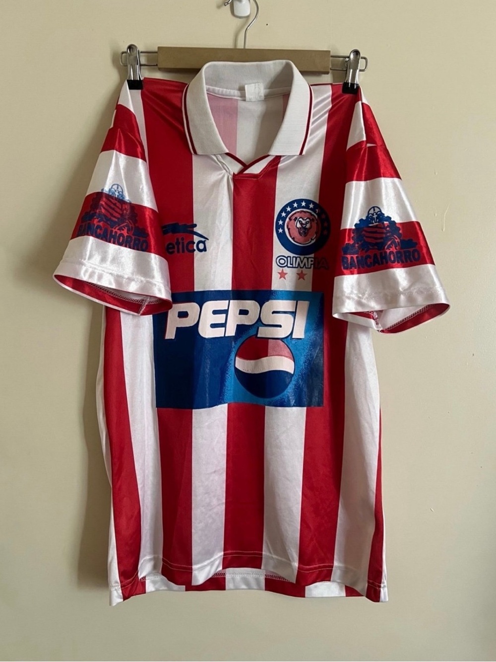 Vintage 1999 2000 Club Deportivo Olimpia Nike Atletica Bootleg Soccer Jersey M
